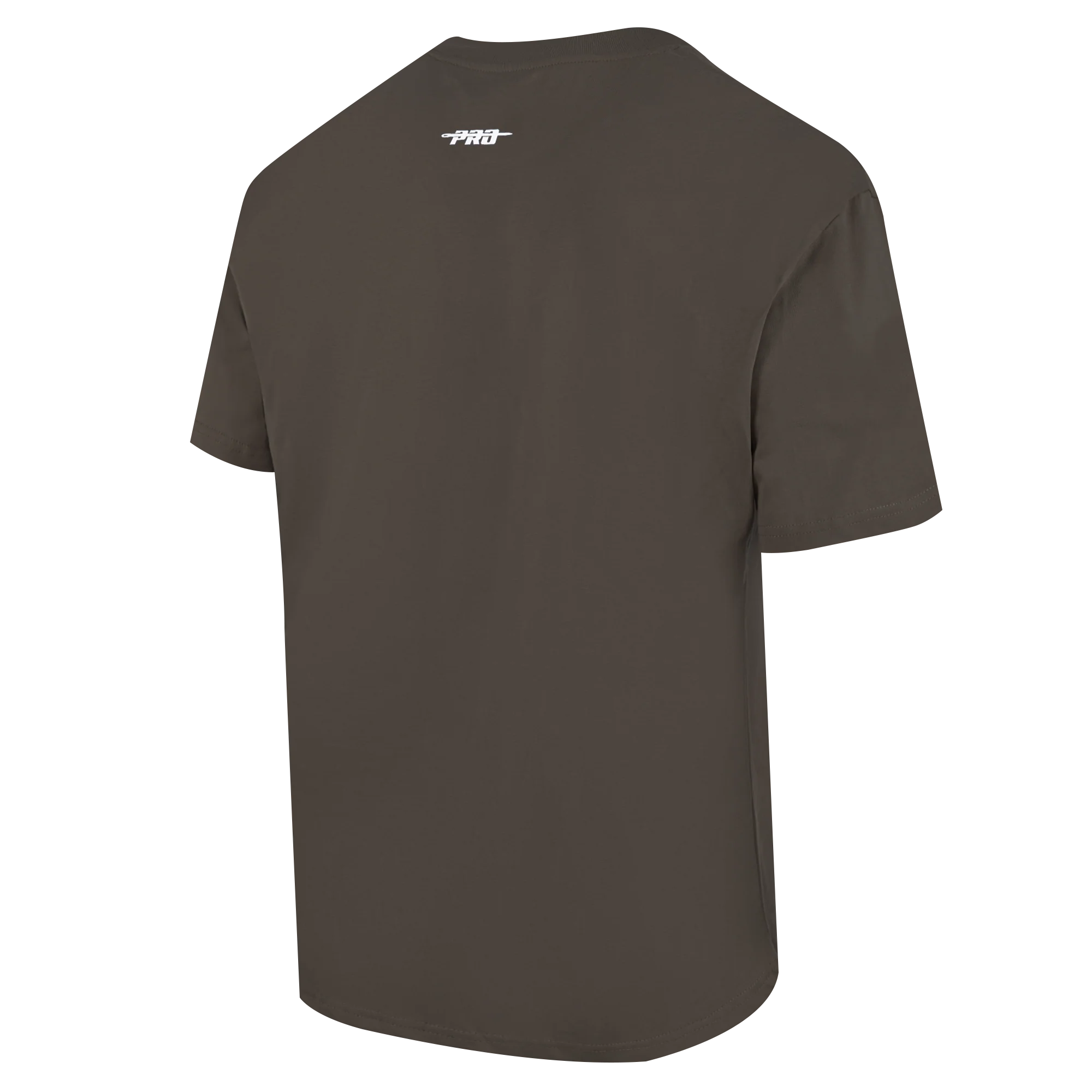 PRO STANDARD CLASSIC CHENILLE WHT LOGO MEN'S CJ DROP SHOULDER TEE (DARK TAUPE) - Image 4