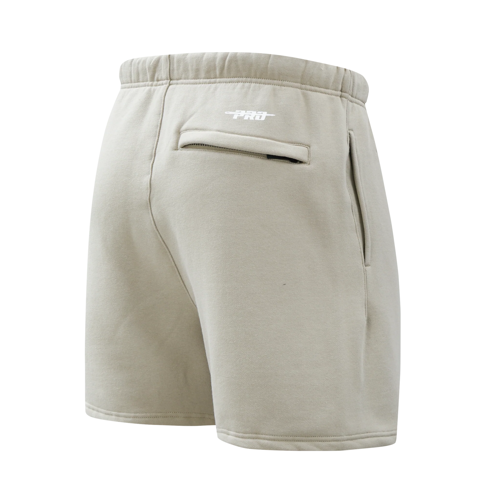 PRO STANDARD CLASSIC CHENILLE WHT LOGO MEN'S FLC SHORT (TAUPE) - Image 3
