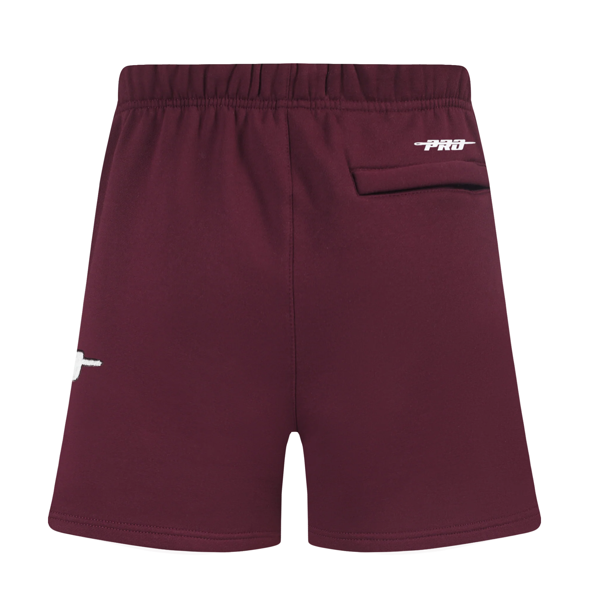 PRO STANDARD CLASSIC CHENILLE WHT LOGO MEN'S FLC SHORT (WINE) - Image 4