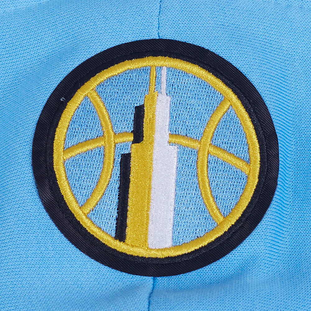 WNBA CHICAGO SKY CLASSIC CHENILLE MEN'S DOUBLE KNIT PULLOVER HOODIE (UNIVERSITY BLUE) - Image 16