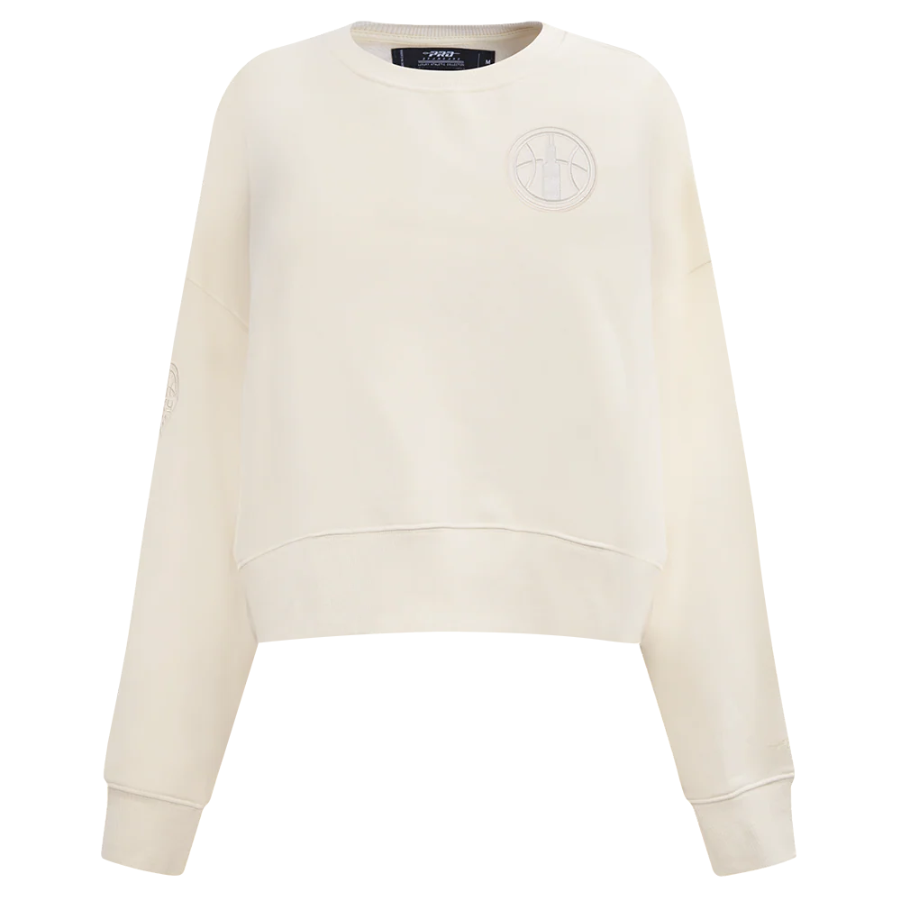 WNBA  CHICAGO SKY NEUTRAL WOMEN'S FLEECE CREWNECK (EGGSHELL) - Image 3