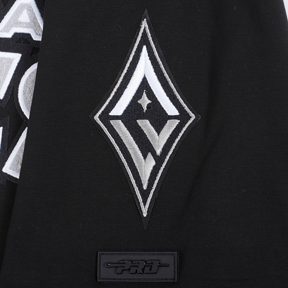 WNBA LAS VEGAS ACES A'JA WILSON #22 CLASSIC PLAYER NAME AND NUMBER MEN'S SINGLE JERSEY TEE (BLACK) - Image 7