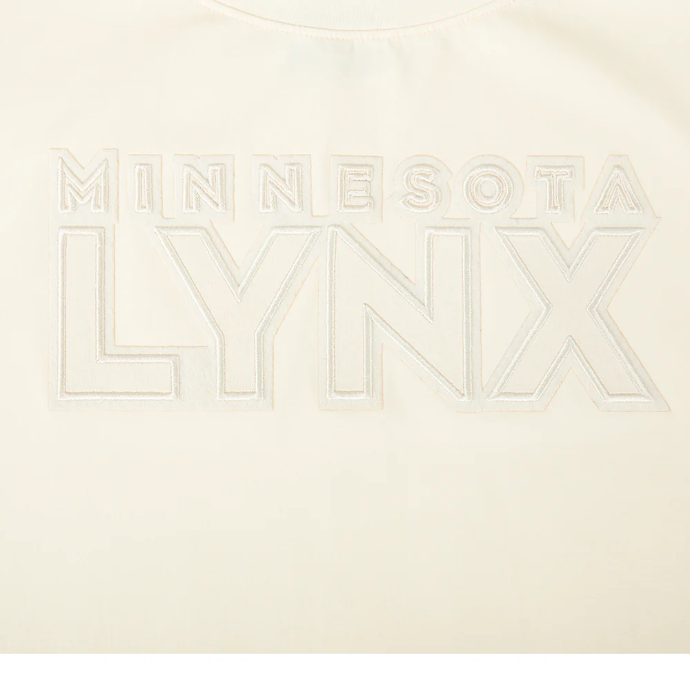 WNBA MINNESOTA LYNX NEUTRAL WOMEN'S SJ BOXY TEE (EGGSHELL) - Image 10