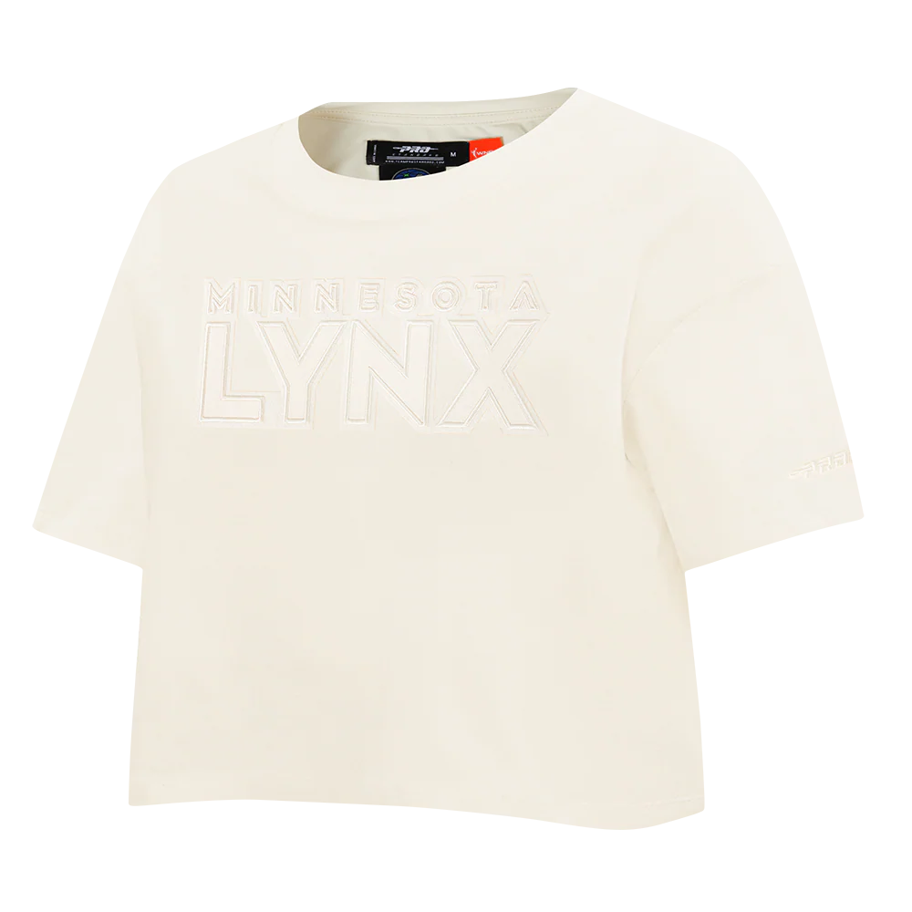 WNBA MINNESOTA LYNX NEUTRAL WOMEN'S SJ BOXY TEE (EGGSHELL) - Image 4