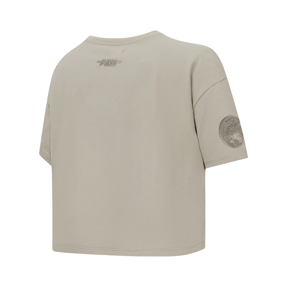 WNBA MINNESOTA LYNX NEUTRAL WOMEN'S SINGLE JERSEY BOXY TEE (TAUPE) - Image 6