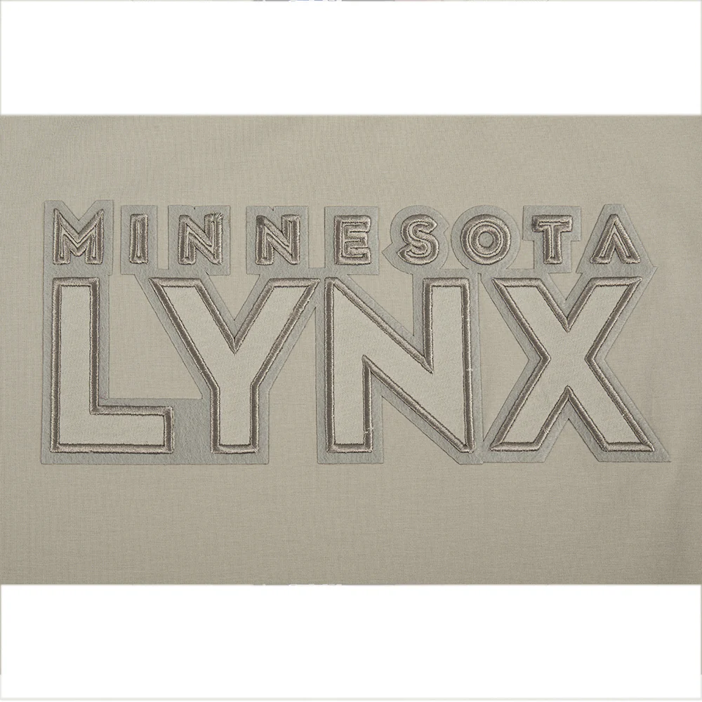 WNBA MINNESOTA LYNX NEUTRAL WOMEN'S SINGLE JERSEY BOXY TEE (TAUPE) - Image 9