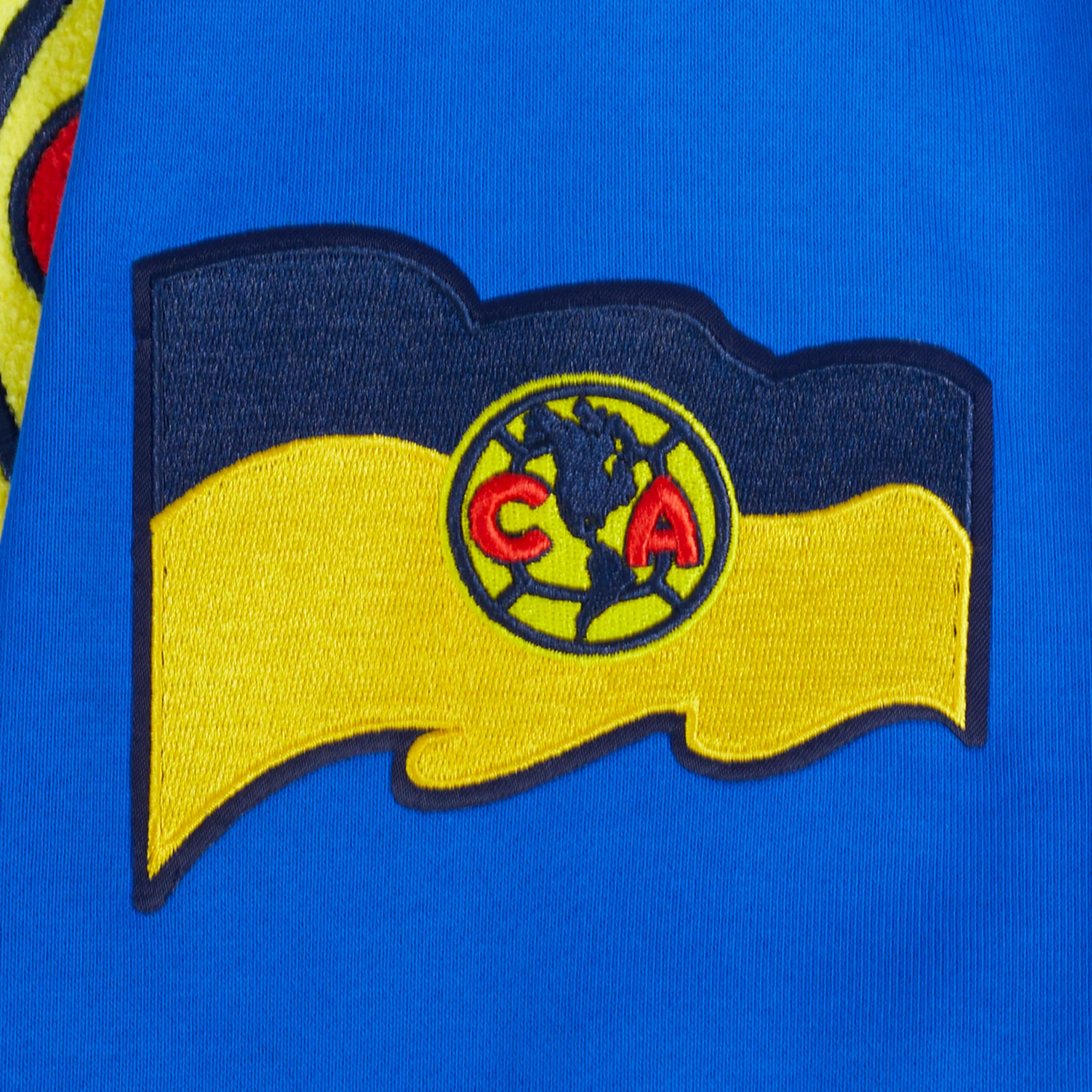LIGA MX CLUB AMERICA STADIUM MEN'S FLEECE PULLOVER HOODIE (ROYAL BLUE) - Image 7