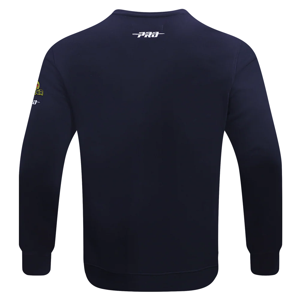 LIGA MX CLUB AMERICA OLD ENGLISH MEN'S FLC CREWNECK (MIDNIGHT NAVY) - Image 3