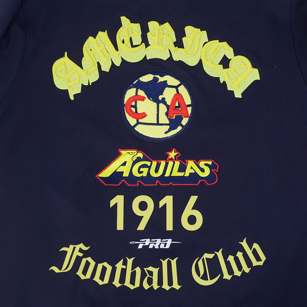 LIGA MX CLUB AMERICA OLD ENGLISH MEN'S FLC CREWNECK (MIDNIGHT NAVY) - Image 5