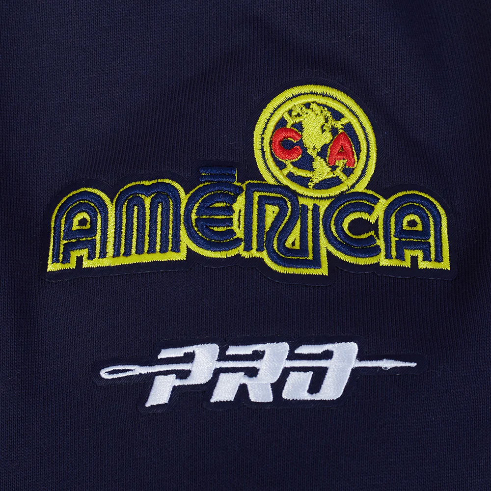 LIGA MX CLUB AMERICA OLD ENGLISH MEN'S FLC CREWNECK (MIDNIGHT NAVY) - Image 6
