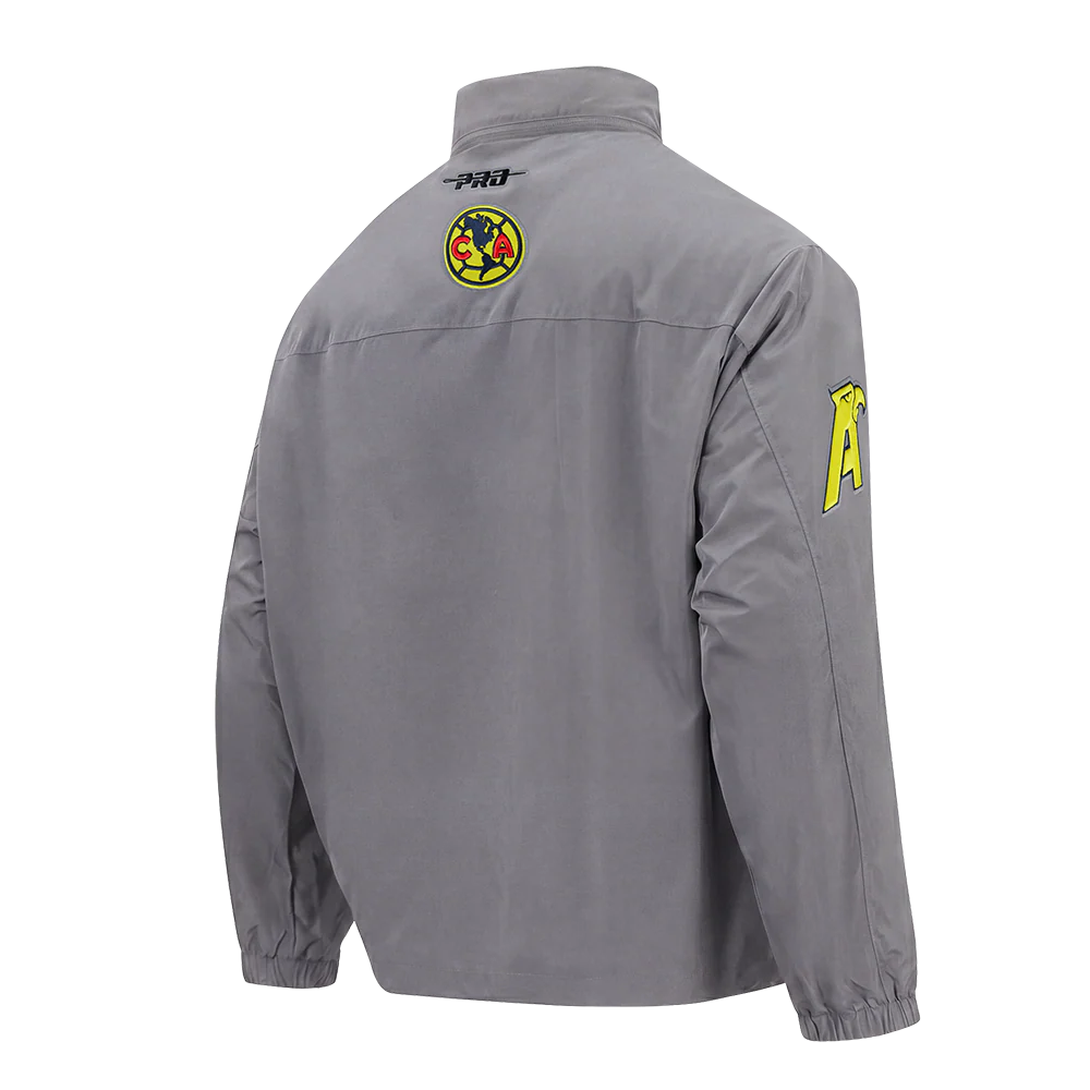 LIGA MX CLUB AMERICA PRE GAME MEN'S JACKET (GRAY) - Image 4