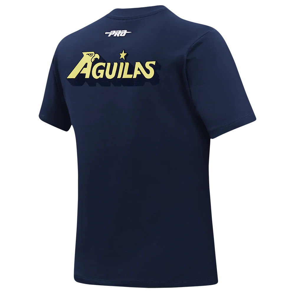 LIGA MX CLUB AMERICA STADIUM WOMEN'S SHORT SLEEVE SLIM FIT TEE (MIDNIGHT NAVY) - Image 4