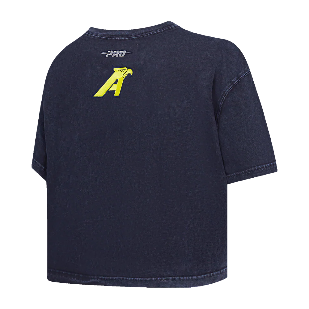 LIGA MX CLUB AMERICA TEAM CRYSTALLINE WOMEN'S S/S BOXY TEE (WASHED MIDNIGHT NAVY) - Image 4